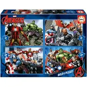 Educa Puzzle 4 en 1 Avengers 16331