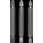 Bosch Jeu de lames doubles 3 pièces Acce (Cruciforme Pozidriv PZ, Fente de vis)