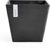 Ecopot's Pot Carré Rotterdam 20 Gris Foncé - 20 X 20 X H. 17,5 Cm - 5,2 L