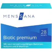 MensSana Biotic : Sachet premium de complément alimentaire végan, contenant des cultures bactériennes et des vitamines, 56 g