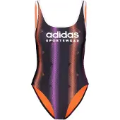 Adidas Maillot de bain sport 'Tiro' violet / orange / noir / blanc
