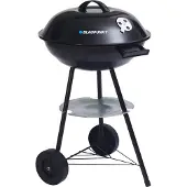 Blaupunkt GC-301 Gril rond avec couvercle, mobile, acier chromé, Ø41cm