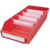 STEMOT Regalkasten L400xB180xH95mm rot PP