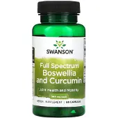 Swanson Health , Boswellia et Curcumine Spectre Complet, 300 mg, 60 Gélules