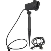 Star Trading Douille pour spot extérieur Focus, GU10, 230 V, noir, angle réglable