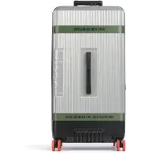 Delsey Jh001a Trunk Expandable 80cm 106l Trolley Bag Argenté