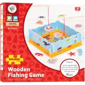 Bigjigs Jeu de poissons magnétiques en bois