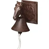 Esschert Design Cloche de Porte en Fonte Cheval