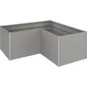 Biohort Jardinière surélevée L quartz gris métallisé