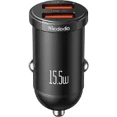 Mcdodo CC-2950 chargeur de voiture, 2x USB, 15.5W (noir), Adaptateur pour véhicule, Noir
