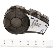 Brady M21-500-499-TB ruban tissu nylon noir sur blanc 12,7 mm x 4,90 m (d'origine)
