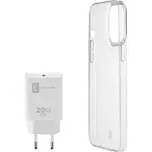 Cellularline Cover iPhone 13 mini Transparent + Chargeur USB-C