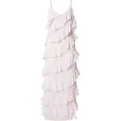 Vila Luna Strap Ankle Sleeveless Midi Dress Rose 40 Femme