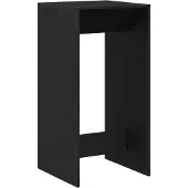 vidaXL Table de bar noir imitation chêne 51 x 50 x 103,5 cm Bois composite