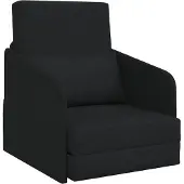 vidaXL Canapé-lit Noir 65 x 80 x 83 cm Tissu