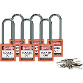 Brady Cadenas de sécurité compact en nylon orange, hauteur d'anse 50mm, anse en aluminium 4,7mm (Ke
