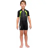 Cressi Baby 1.5 Mm Short Sleeve Shorty Noir 3 Years Enfants