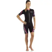 Cressi Playa 2.5 Mm Woman Short Sleeve Shorty Noir S Femme