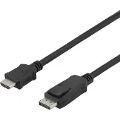 Deltaco VO 03 (1 m), Câble vidéo, Noir