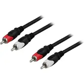 Deltaco MM-114 Câble audio 2 x RCA Noir, Rouge, Blanc (15 m, Câbles Cinch)