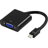 Deltaco Adaptateur VGA - miniDisplayPort, 1080p,, juodas / DP-VGA3-K / 00110026 (20 cm), Adaptateur données + vidéo, Noir