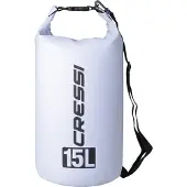 Cressi-Sub Cressi Pvc Sac étanche 15l Blanc Blanc One Size
