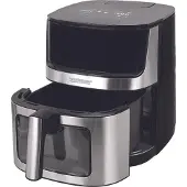 Zelmer ZAF8650 Air Fryer, Friteuse, Transparent, Noir, Argent
