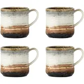 Bloomingville Ensemble de 4 mugs Deana marron