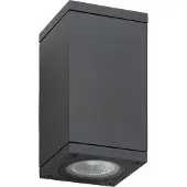 LCD Applique murale 2flg Graphite (GU10, IP65)