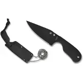 Spyderco Couteau de cou Subway Bowie Black Blade