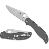 Spyderco Couteau pliant Strech 2 XL Grey G-10 CPM CRU-WEAR