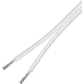Deltaco Câble de haut-parleur 2x2,5 - 50m (50 m, 2.50 mm²² mm), Câble d'enceinte, Blanc