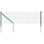 vidaXL : Clôture en fil barbelé soudé, 10 x 0,5 m, couleur verte