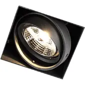 QAZQA Spot encastré noir GU10 AR70 sans bordure - Oneon