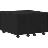 vidaXL Table basse Express en chêne noir, dimensions 60X60X38 cm, en bois reconstitué Lumarko !