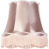 QAZQA Abat-jour en soie rose 45 cm - Granny