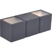 Paul Neuhaus Applique d'extérieur LED MARCEL anthracite 4 W, blanc chaud, 350 lm, aluminium, dimensions : 7,5 x 22,5 x 7,5 cm, IP54,