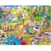 Larsen Puzzle Animaux - Au Zoo, 48pcs.