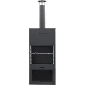 Westmann acier Barbecue four de terrasse noir 41x70x229 cm