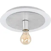 Eglo Lampe de plafond unique Passano Single blanc et argent