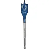 Bosch 2 608 595 492, Perceuse, Foret plat, 2,2 cm, 152 mm, Pour plaques de plâtre, Bois, Emmanchement hexagonal