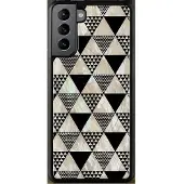 Ikins case for Samsung Galaxy S21 + pyramid black (Samsung Galaxy S21+), Coque pour téléphone portable, Noir