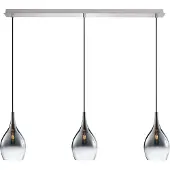 Paul Neuhaus luminaire suspendu, 3 bras, anthracite/blanc dégradé, E27