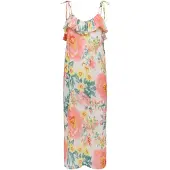 ONLY Robe 'ONLMILLA' jaune / émeraude / rouge / blanc