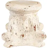 Clayre & Eef Table à plantes 22x22x21 cm Beige Matériau céramique