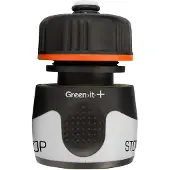 Green>it PLUS plus slangekobling med stop 1/2