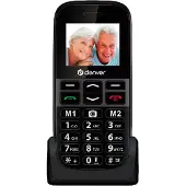 Denver BAS-18600L téléphone portable 4,5 cm (1,77") Noir Téléphone senior