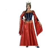 Atosa Medieval Queen Costume Rouge XS-S Enfants