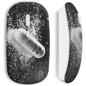 CAPACHEAP Souris sans fil Pilule black white