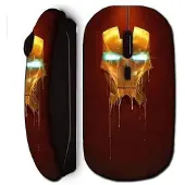 CAPACHEAP Souris Sans Fil Man Super Hero Noire